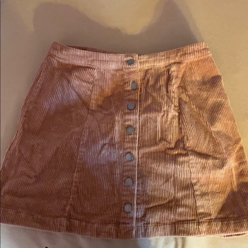Corduroy skirt.